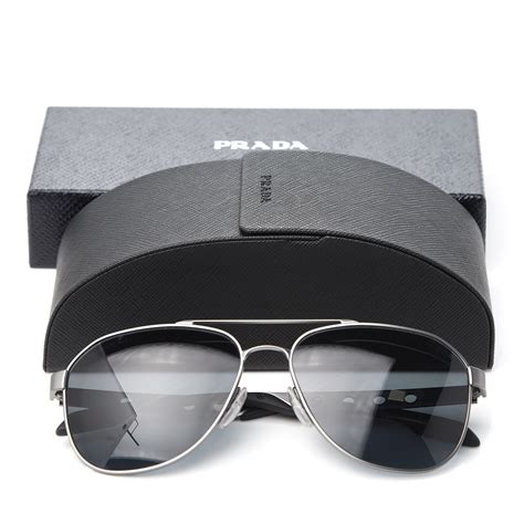 prada aviators silver|prada aviator sunglasses polarized.